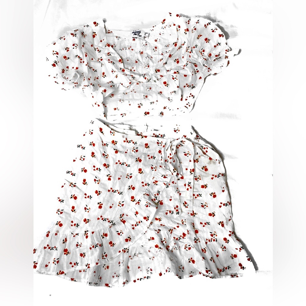 Princess Poly 2 piece floral skirt set